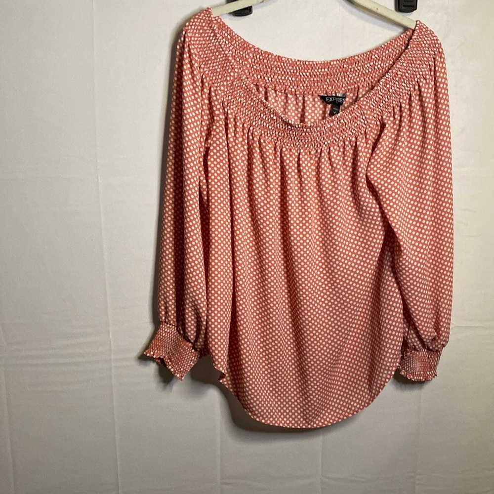 Express polka dot shirt
